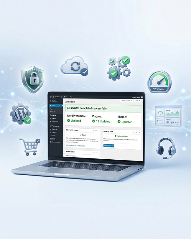 Keep Your WordPress Website Secure, Updated and Running Smoothly