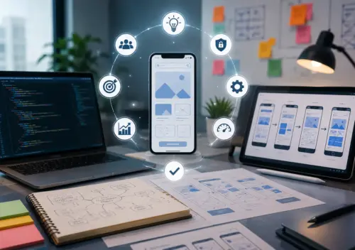 Mobile app development banner