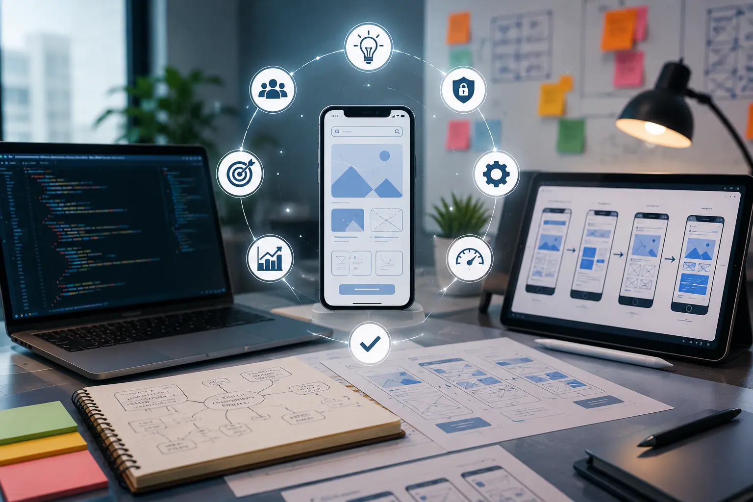 Mobile app development banner