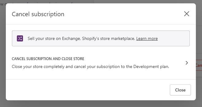 Delete Shopify