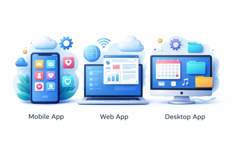Mobile App Vs Web App Vs Desktop App -Detailing Differences