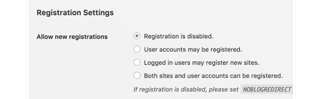 Open WordPress Multisite Network for User Registrations