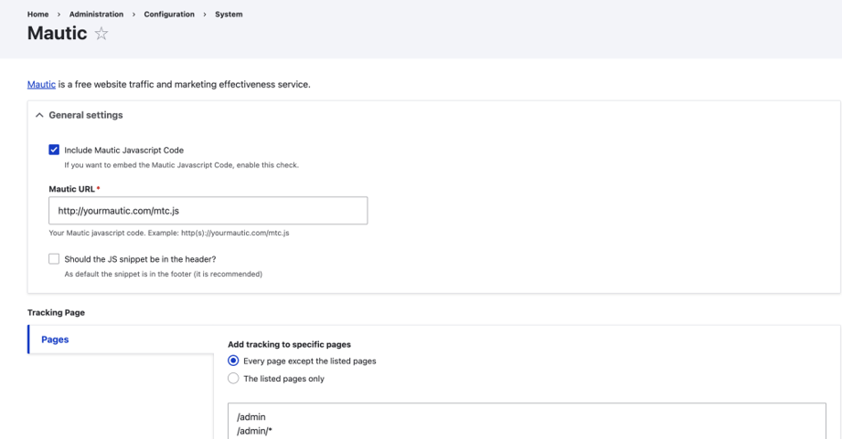 Enable the Mautic Module in Drupal