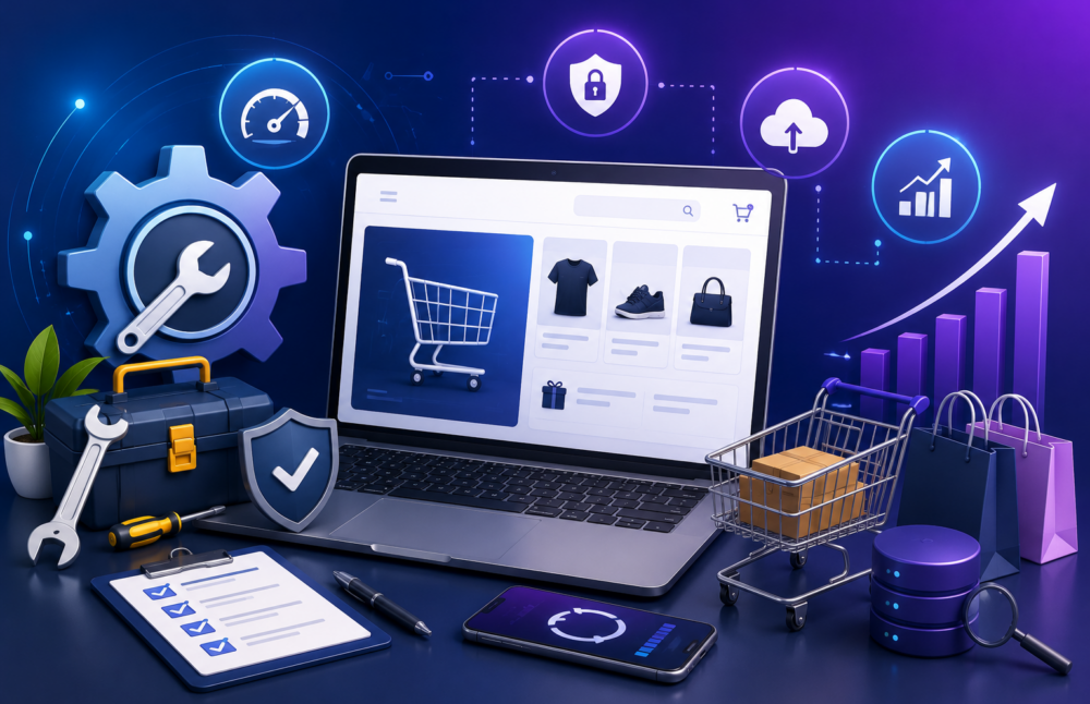 Ecommerce Website Maintenance Tips Banner